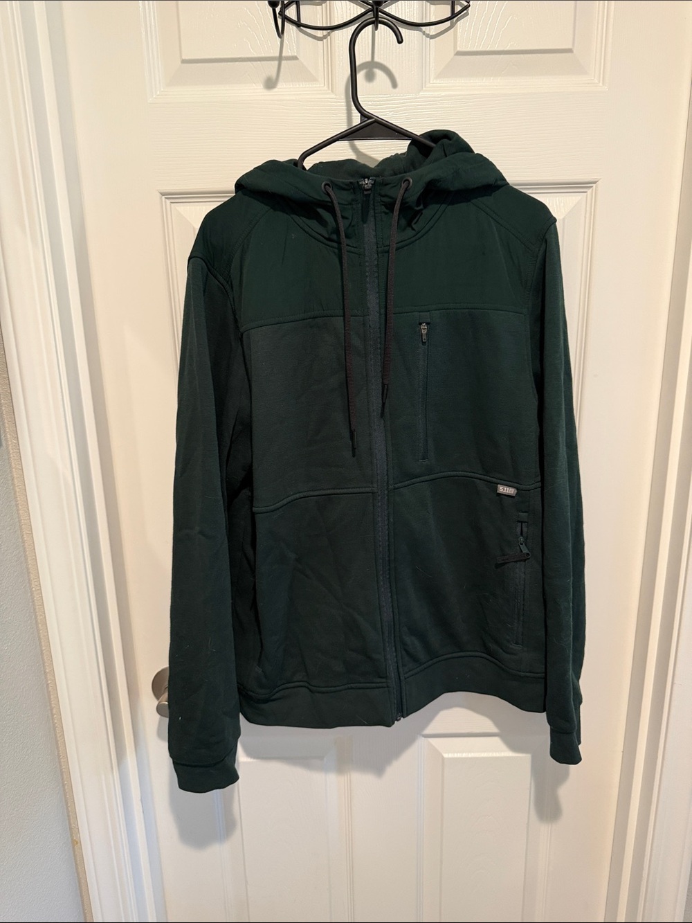 5.11 Tactical Men's Full-Zip Hooded Sweater Jacket - Dark Green